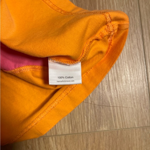 Hanna Andersson Girls Color Block Dress Pink Orange Yellow Sz 90 3T - Picture 5 of 6